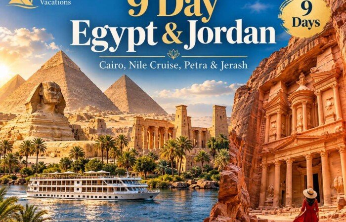 9-Day Egypt and Jordan Tour: Petra, Pyramids & Nile Cruise