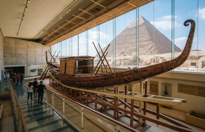Private Grand Egyptian Museum & Giza Pyramids Day Tour