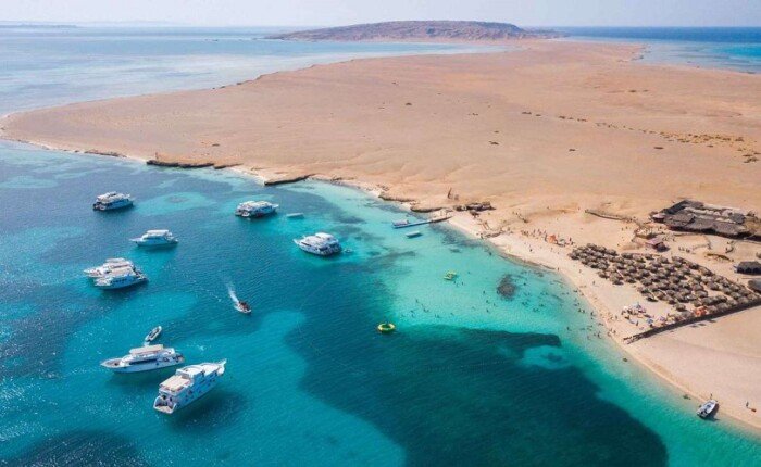 Visite de l'île d'Orange Bay au départ d'Hurghada