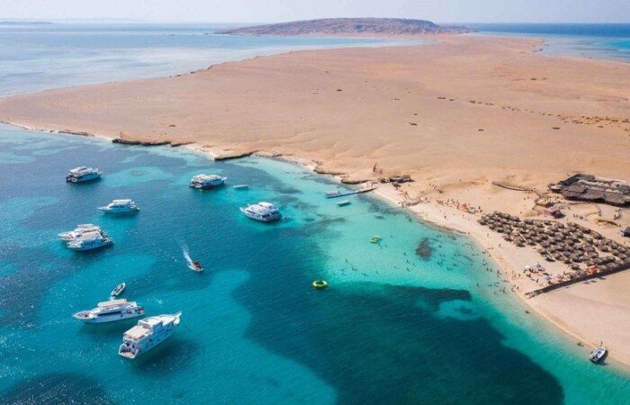 Visite de l'île d'Orange Bay au départ d'Hurghada